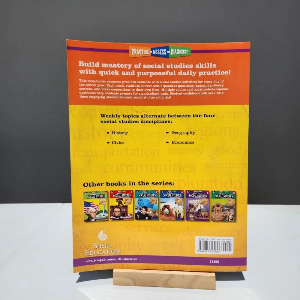 NEW 180 Days of Social Studies 3rd Grade Workbook Book Classroom Homeschool Prac
